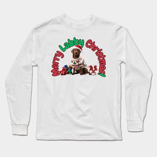 Merry Labby Christmas! Long Sleeve T-Shirt